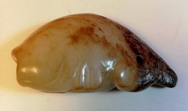 A025 紅山文化玉魚