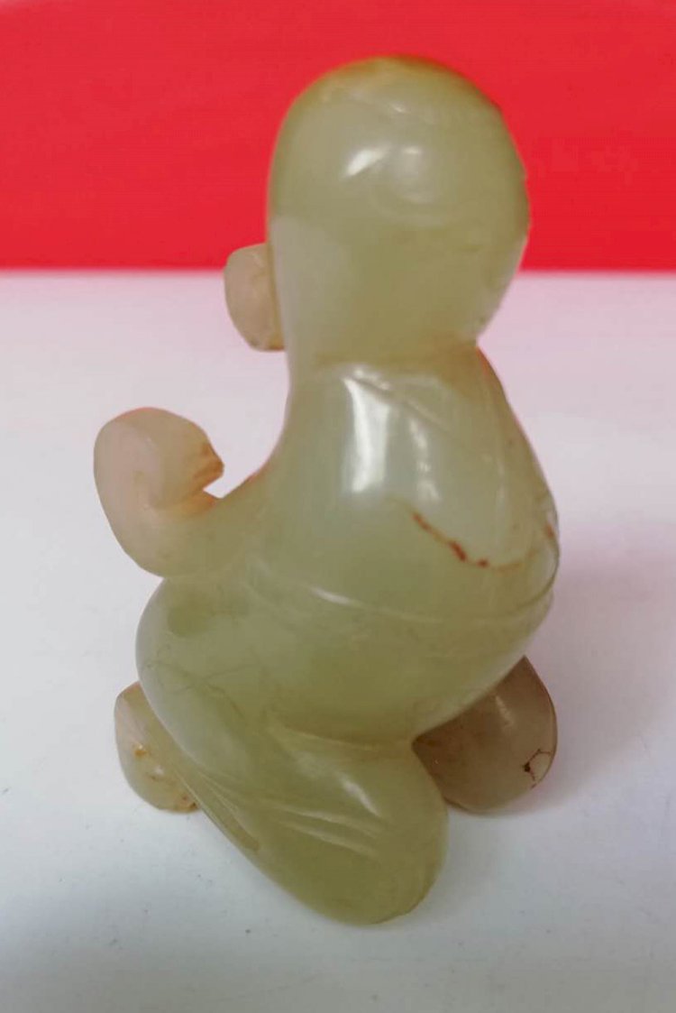 G018 A Jade Sitting Fairy Pendant