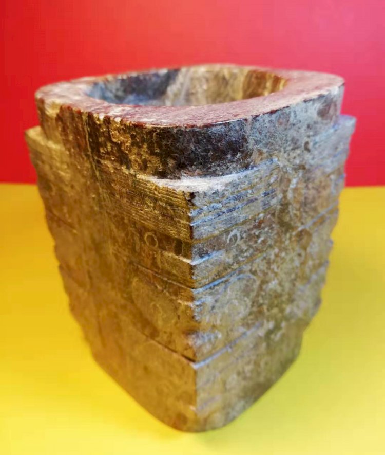 A031 Liangzhu Culture Animal-faced Jade Cong