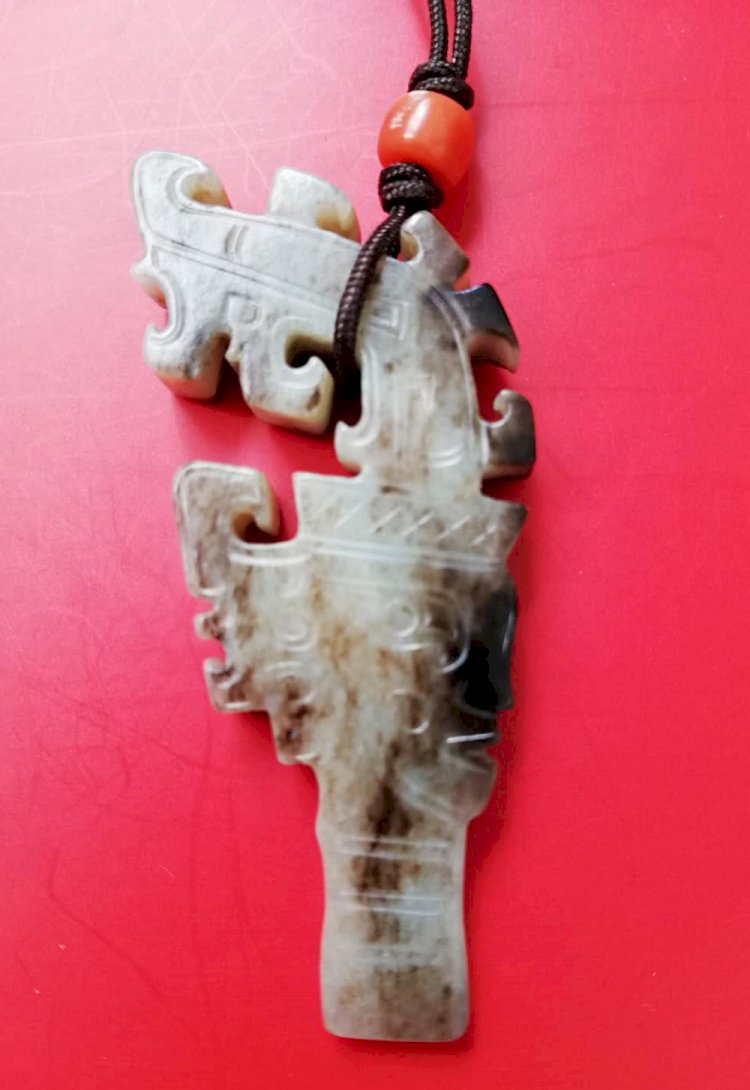 C003.Jade Ornament of Man's Head