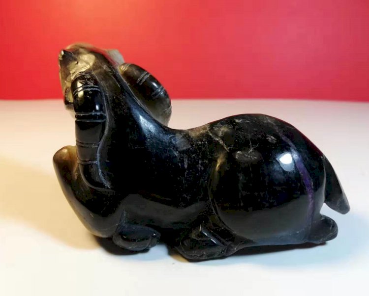 G039 White Jade Sheep Sculpture